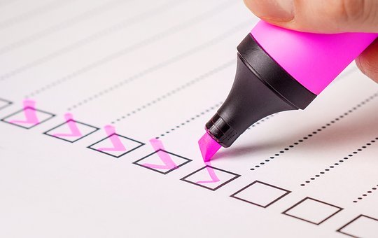 Checkliste - notat